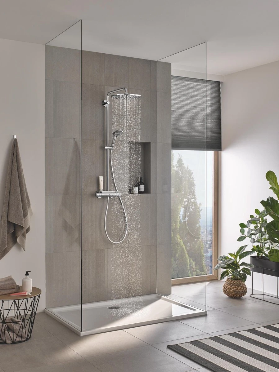 GROHE QuickFix Vitalio Joy 310 Regendouche - CoolTouch - Met Planchet - ø 31 Cm - Chroom 6 GROHE QuickFix Vitalio Joy 310 Regendouche - CoolTouch - Met Planchet - ø 31 Cm - Chroom - Afbeelding 4
