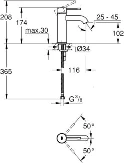 GROHE Essence New Wastafelkraan - Met EcoJoy® - Lage Uitloop - Chroom - 23590001 -Badkamerproducten Winkel 911x1200 1