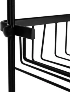 Recalma Doucherek 3 Laags - Monteren Zonder Boren - Zwart - Zuignap - Ook Voor Grote Flessen - Opbergrek Douche - 3 Etages -Badkamerproducten Winkel 912x1200