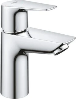 GROHE QuickFix Start Edge Wastafelkraan - Waterbesparend - Push Open Pop-up Waste - Chroom