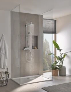 GROHE QuickFix Vitalio Joy 260 Regendouche - CoolTouch - Met Planchet - ø 26 Cm - Chroom -Badkamerproducten Winkel 918x1200