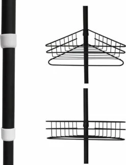 SensaHome Telescopisch Douche Rek Met 4 Lagen - Verstelbaar Bad / Douche Hoekrek Opbergrek - Uitschuifbaar Van 145-250 Cm - Zwart 19 SensaHome Telescopisch Douche Rek Met 4 Lagen - Verstelbaar Bad / Douche Hoekrek Opbergrek - Uitschuifbaar Van 145-250 Cm - Zwart -Badkamerproducten Winkel 918x1200 3