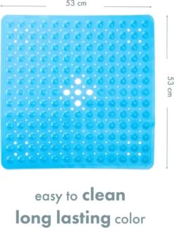 TranquilBeauty Vierkante Blauwe Douchemat, 53x53 Cm, Antislip, Machinewasbaar, Douchematten Met Antislip Zuignappen Voor Kinderen En Ouderen 11 TranquilBeauty Vierkante Blauwe Douchemat, 53x53 Cm, Antislip, Machinewasbaar, Douchematten Met Antislip Zuignappen Voor Kinderen En Ouderen -Badkamerproducten Winkel 918x1200 4