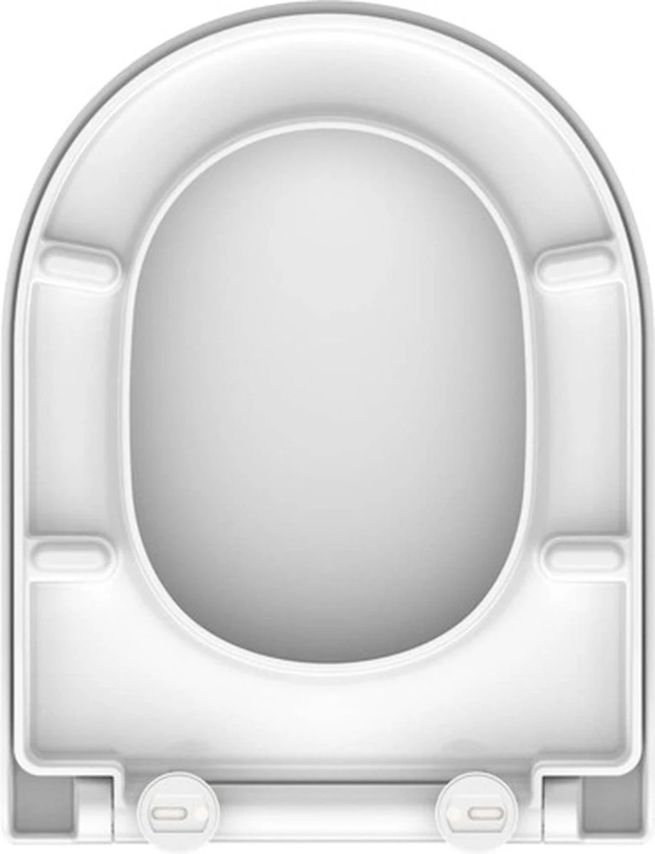 SCHÜTTE WC-Bril 82910 D-SHAPE WHITE - Duroplast - D-vorm - Soft Close - Afklikbaar - RVS-Scharnieren - Gelakt - Wit 15 SCHÜTTE WC-Bril 82910 D-SHAPE WHITE - Duroplast - D-vorm - Soft Close - Afklikbaar - RVS-Scharnieren - Gelakt - Wit - Afbeelding 13