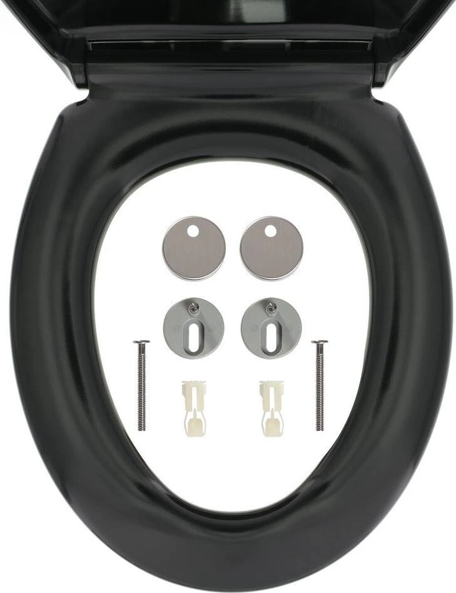 Tiger Ventura - Toiletbril - WC Bril - Duroplast - Zwart 11 Tiger Ventura - Toiletbril - WC Bril - Duroplast - Zwart - Afbeelding 9