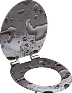 SCHÜTTE WC-Bril 80123 GREY STEEL - MDF-Hout - Soft Close - Verchroomde Scharnieren - Decor - 3-zijdige Print -Badkamerproducten Winkel 925x1200 4