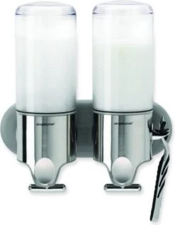 Simplehuman Zeepdispenser Wand Duo - RVS - 22.6x9.4x24.5 Cm - Zilver -Badkamerproducten Winkel 936x1200 1