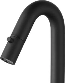 Saqu Tube - Fonteinkraan - Wastafelkraan Voor Het Toilet - Koudwaterkraan - Mat Zwart - C-uitloop -Badkamerproducten Winkel 937x1200 1