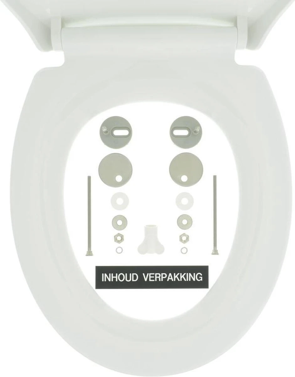 Tiger Pasadena Toiletbril - WC Bril - Thermoplast - Wit 12 Tiger Pasadena Toiletbril - WC Bril - Thermoplast - Wit - Afbeelding 10