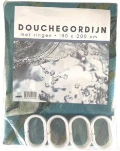 3BMT Douchegordijn Design - Amandelbloesem Van Gogh - 180 X 200 Cm - Met Ringen -Badkamerproducten Winkel 953x1200