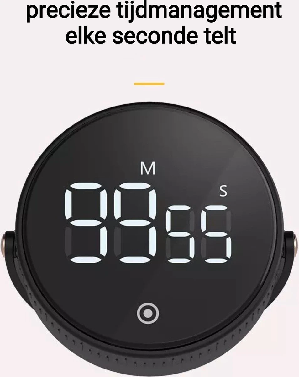 Merkloos Douchetimer - Douchewekker - Magnetisch - Digitaal - Spatwaterdicht - Zwart 5 Merkloos Douchetimer - Douchewekker - Magnetisch - Digitaal - Spatwaterdicht - Zwart - Afbeelding 3