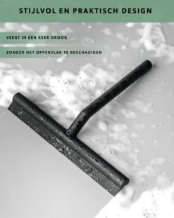 Douchewisser Zwart Met Ophangsysteem- Badkamer Accessoires- Raamwisser- Trekker Douche- Silicone- 21cm X 16cm -Badkamerproducten Winkel 960x1200 11