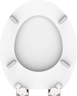 SCHÜTTE WC-Bril 84100 WHITE - MDF-Hout - Soft Close - Verchroomde Scharnieren - Gelakt - Wit -Badkamerproducten Winkel 962x1200 7