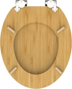 SCHÜTTE WC-Bril 81101 NATURAL BAMBOO - Massief Bamboe - Soft Close - Verchroomde Scharnieren -Badkamerproducten Winkel 964x1200 2