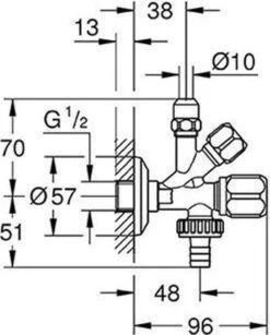 Grohe Hoekstopkraan - 1/2x3/8 Kunststof Greep 1st 13 Grohe Hoekstopkraan - 1/2x3/8 Kunststof Greep 1st -Badkamerproducten Winkel 964x1200