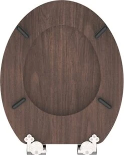 SCHÜTTE WC-Bril 80193 DARK WOOD - MDF-Hout - Soft Close - Verchroomde Scharnieren - Decor - 3-zijdige Print -Badkamerproducten Winkel 964x1200 3