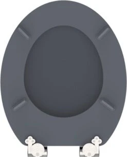 SCHÜTTE WC-Bril 80104 SPIRIT ANTHRAZIT - MDF-Hout - Soft Close - Verchroomde Scharnieren - Gelakt - Gesatineerd Antraciet -Badkamerproducten Winkel 964x1200 4