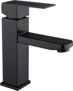 BADO Wastafelkraan - Mat Zwart - Kraan - Mengkraan - Badkamerkraan