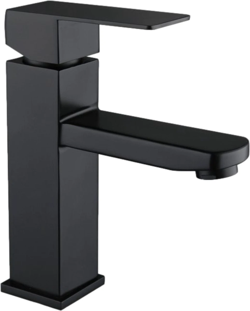 BADO Wastafelkraan - Mat Zwart - Kraan - Mengkraan - Badkamerkraan 3 BADO Wastafelkraan - Mat Zwart - Kraan - Mengkraan - Badkamerkraan