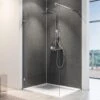 Douche Achterwand - Schulte Deco Design Softtouch - Steen Antraciet - 100x255cm - Wanddecoratie - Muurdecoratie - Badkamer Wandpaneel - Muurbekleding -Badkamerproducten Winkel 971x1200