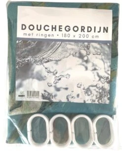 3BMT Douchegordijn Design - Amandelbloesem Van Gogh - 180 X 200 Cm - Met Ringen -Badkamerproducten Winkel 972x1200