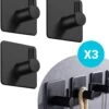 Qitch & Quisine Handdoekhaakjes - Set Van 3 Zwarte Haakjes - Zelfklevend - Waterbestendig - RVS -Badkamerproducten Winkel 973x1200 1