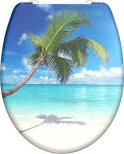 SCHÜTTE WC-Bril 82363 CARRIBEAN - Duroplast - Soft Close - Afklikbaar - RVS-Scharnieren - Decor - 3-zijdige Print -Badkamerproducten Winkel 973x1200 5