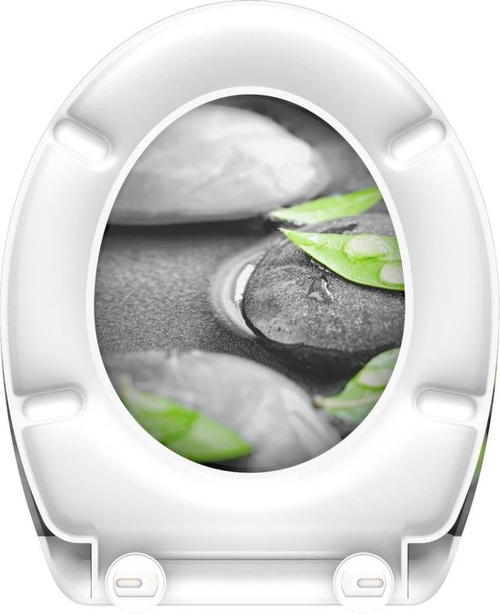 SCHÜTTE WC-Bril 82374 STONE - Duroplast - Soft Close - Afklikbaar - RVS-Scharnieren - Decor - 3-zijdige Print 5 SCHÜTTE WC-Bril 82374 STONE - Duroplast - Soft Close - Afklikbaar - RVS-Scharnieren - Decor - 3-zijdige Print - Afbeelding 3