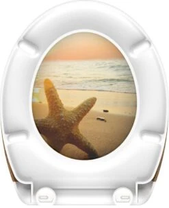 SCHÜTTE WC-Bril 82373 SEA STAR - Duroplast - Soft Close - Afklikbaar - RVS-Scharnieren - Decor - 3-zijdige Print -Badkamerproducten Winkel 977x1200 8