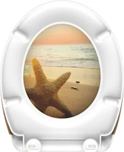 SCHÜTTE WC-Bril 82373 SEA STAR - Duroplast - Soft Close - Afklikbaar - RVS-Scharnieren - Decor - 3-zijdige Print -Badkamerproducten Winkel 986x1200 4