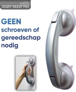 Kunststof Handgreep Voor Badkamer - 30.5cm - Douche Wandbeugel - Geen Boorgaten -Badkamerproducten Winkel 991x1200