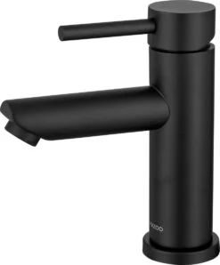 LOMAZOO Wastafelkraan Zwart - Badkamerkraan Zwart - Mengkraan Wastafel - Badkamer Kraan Callisto