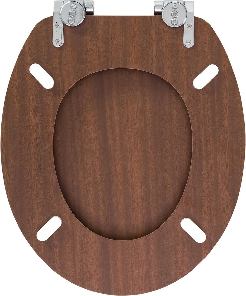 Tiger Douglas - Toiletbril - MDF - Walnoot 6 Tiger Douglas - Toiletbril - MDF - Walnoot - Afbeelding 4